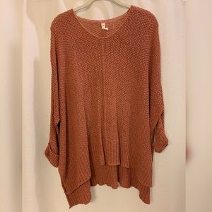 Vici Sweaters - Laid back knit sweater in ginger/brown Vici Sweaters - Laid back knit sweater in ginger/brown